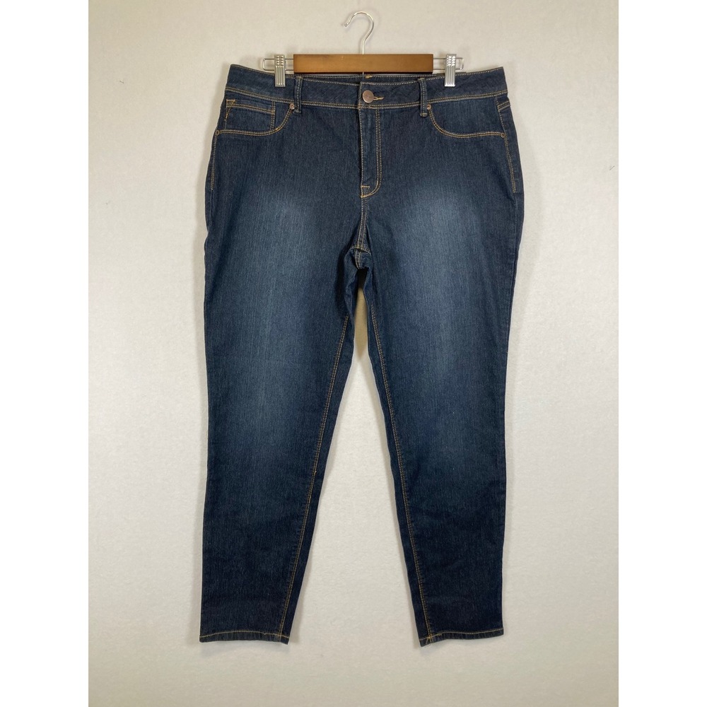 Classic‎ Minimalist A3 Denim Womens 18 Dark Wash Indigo Classic Skinny Jeans NWT